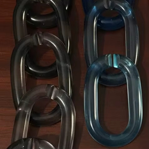 Cadena de Eslabones Acrílicos en Oferta, Cadena de Resina Plástica Ligera para Asas de Bolsos y Accesorios de Ropa - Product Image 1