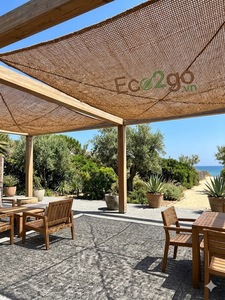 Eco2go Vietnam Custom Size Triangle Coconut Fiber Sunshade Sail with Hook Eco-Friendly Shade Net for Garden and Farm - Product Image 6