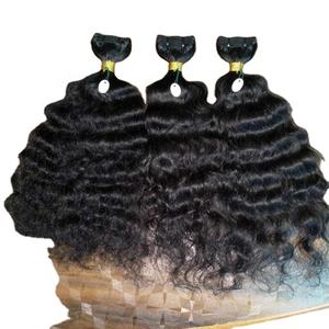 100% Unprocessed Raw Indian Virgin <b>Hair</b> Natural Curly 26-Inch Flat Weft Wigs <b>Straight</b> <b>Kinky</b> Waves Cuticles Aligned Closure - Product Image 6