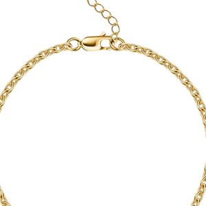 สร้อยข้อมือเทนนิสชุบทอง 14K พร้อมจี้เลข ดีไซน์หรูหรา เครื่องประดับสำหรับผู้หญิง สาวๆ ของขวัญสำหรับงานปาร์ตี้ หรือใส่ในชีวิตประจำวัน - Product Image 2