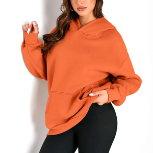 Sudadera con Capucha Oversize de Lona Lisa con Hombros Caídos, Estampado de Logotipo Personalizado, Estilo Urbano Holgado con Servicio OEM - Product Image 5