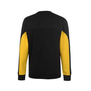 เสื้อสเวตเชิ้ตผู้ชายสีดำเหลือง คอวี ทรงปกติ สวมใส่สบาย เหมาะสำหรับฤดูใบไม้ร่วง - Product Image 3