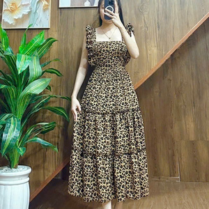 Robe longue élégante et simple pour femme, lavable, confortable, décontractée ou habillée, taille naturelle, en soie, à manches courtes, style polo - Product Image 6