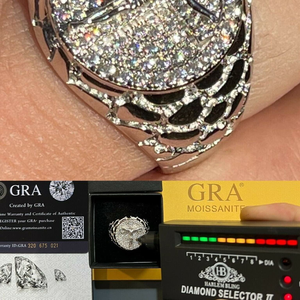 Bague Croix de Jésus Iced Out en Moissanite et Diamant, Argent 925, Bijoux Religieux Hip Hop - Product Image 2