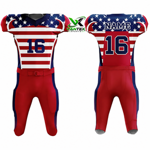 Uniforme de Fútbol Americano Personalizado, Conjunto de Camiseta de Fútbol Americano, Sublimación, Ropa Deportiva de Equipo Personalizada, Fabricante OEM al por Mayor - Product Image 6