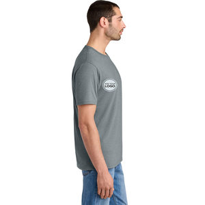 T-shirts légers personnalisés pour hommes avec logo frontal, coupe ample, 100% coton biologique et fibre de bambou, séchage rapide, anti-boulochage, respirants - Product Image 4