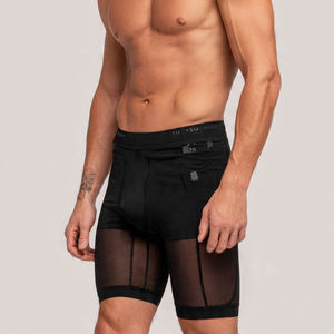 Shorts en maille transparente à taille élastique pour hommes, 100% polyester, vêtements de plage, shorts en maille transparente pour hommes, séchage rapide, shorts transparents pour hommes - Product Image 5