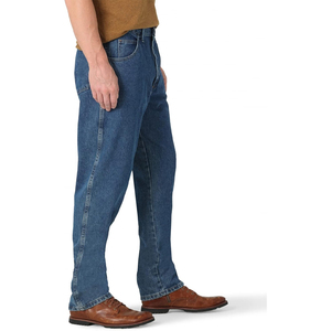 Pantalones vaqueros de hombre de corte regular más vendidos, pantalones de mezclilla azules ajustados para hombre, pantalones de mezclilla rectos informales originales para hombre, pantalones para hombre para actividades al aire libre - Product Image 3