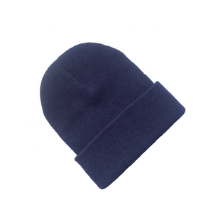 Bonnet en tricot 100% coton de haute qualité Options multicolores personnalisées Casquette d'hiver unie avec étiquette de caractère Chapeaux Bonnet Beannie Cap - Product Image 6