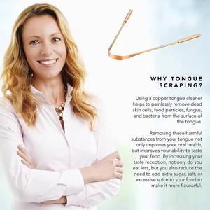 Limpiador de Lengua de Cobre Sostenible para Eliminar el Mal Aliento y Mejorar la Salud Bucal, Raspador de Lengua de Cobre Auténtico a Precio de Mayoreo - Product Image 6