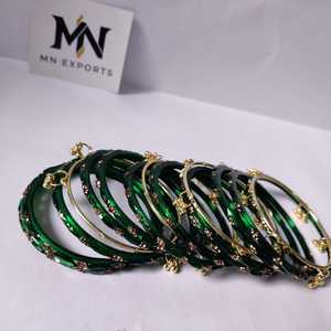 Elegant Kashmiri Bridal Chudiyaan Set Traditional Wedding <b>Bangles</b> for Women Ethnic Jewelry Collection - Product Image 1