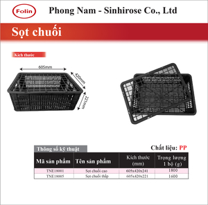 Bandeja Rectangular Negra de Plástico PP Apilable para Uso Industrial y Agrícola - Product Image 4