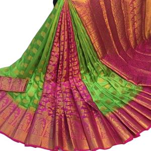 ส่าหรีไหม kanchivram นุ่มบริสุทธิ์ - Product Image 1