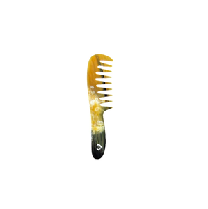 Handmade Black Buffalo Horn Hair Comb Durable Large Handle Polished Natural Horn Agate Animal Style Waterproof <b>Shape</b> India - Product Image 5