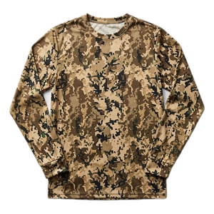 Chemise de chasse unisexe en polyester camouflage respirante, imperméable, anti-UV UPF 50+, Coolmax, avec service OEM - Product Image 1