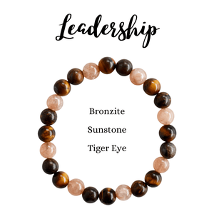 High Quality LEADERSHIP Crystal Healing <b>Gemstone</b> Intention <b>Bracelet</b> 8mm From Anshul Impex - Product Image 1