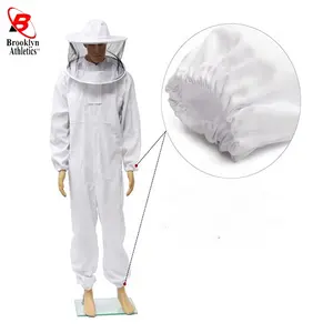 Best Quality Cotton Polyester Beekeeping Suit Beekeeping Equipment Bee Protection Hooded Suit Heavy Duty Bee Suit