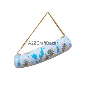 Bolsa de Yoga de Algodón con Estampado Floral Acolchado, Hecha a Mano, de Lujo, para Verano, Ecológica, Ligera, con Cierre de Cremallera - Product Image 1