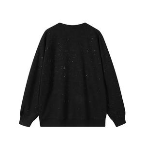 เสื้อฮู้ดดี้คุณภาพสูงสำหรับผู้ชายและผู้หญิง ปักโลโก้เองได้ ประดับเพชรและคริสตัล เสื้อสเวตเชิ้ตแบบสวมหัว ปักคริสตัล - Product Image 2