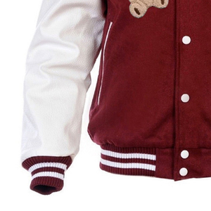 Veste varsity pour homme en chenille brodée, collection hiver, sur mesure, style baseball, pour homme - Product Image 5