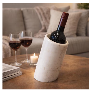 Refroidisseur à vin et whisky en marbre naturel écologique, idéal pour les événements festifs et la décoration de table – En promotion - Product Image 3