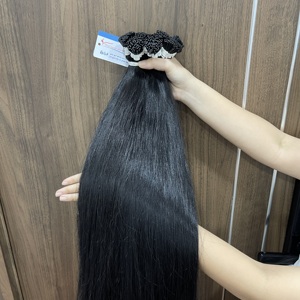 ต่อผมแท้เวียดนามแบบตรงธรรมชาติ เกรดพรีเมียม สีดำนุ่มสลวย แบบ I-Tip คุณภาพสูง - Product Image 6