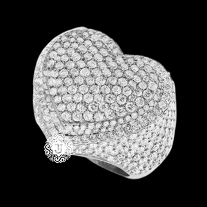 Tasnim Luxury Rossand White Gold Plated Ring VVS <b>Moissanite</b> Round Brilliant Cut Proung Setting Unisex Wedding <b>Jewelry</b> - Product Image 2