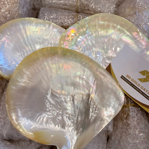 จานไข่มุกมุกเปลือกหอยรูปไข่ทรงกลม รับรองโดยบุคคลที่สาม สำหรับทำกล่องบรรจุภัณฑ์เครื่องประดับ - CARYLN - Product Image 1