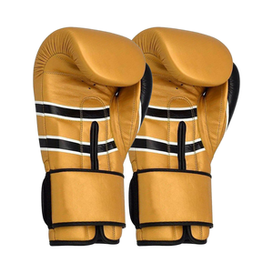 Gants de boxe en cuir PU doré, élégants, pour le kickboxing, entraînement de frappe, design unique, antidérapants, imperméables, pour le sparring - Product Image 2