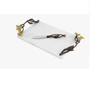 Luxurious Style Serving Marble <b>Tray</b> Home Hotel Restaurant Food Server Marble <b>Tray</b> <b>Dinner</b> Table Decor Serving <b>Tray</b> - Product Image 1