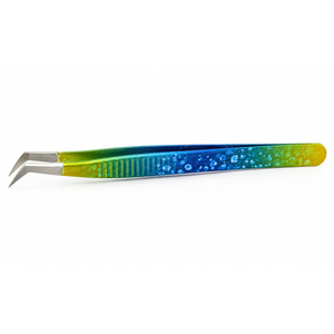 Professional Angled Precision <b>Eyelash</b> Tweezers Stainless Steel Volume Lash Extension <b>Beauty</b> Application <b>Tool</b> - Product Image 3
