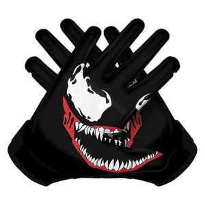 Gants de football américain haut de gamme avec dos en maille respirante, ajustement sécurisé du poignet, marque privée, approvisionnement OEM pour les marques sportives - Product Image 2