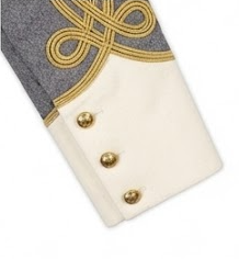 Abrigo largo gris para hombre, reproducción histórica, estilo uniforme colonial, con botones. - Product Image 6