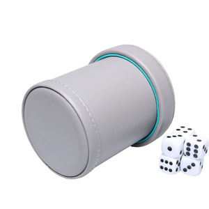 High Quality <b>Dice</b> Cup Luxury PU Leather Double <b>Dice</b> Cup Custom Logo <b>Game</b> - Product Image 4