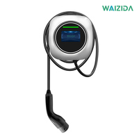 Estación de Carga para Vehículos Eléctricos de 11kW para Interiores y Exteriores, Diseño Resistente a la Intemperie IP65 para Jardín, Garaje o Cochera