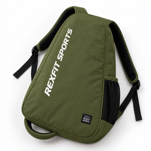 Mochila Deportiva Rexfit Personalizada para Raqueta de Squash, Bolsa de Transporte Deportiva con Bolsillo Lateral de Malla, Correas de Hombro Acolchadas, Panel Frontal Estampado - Product Image 3