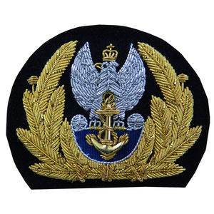 Parche de blazer personalizado bordado a mano con hilo de oro, insignia de lujo, fabricante OEM - Product Image 3