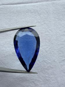 Saphir synthétique de haute qualité en vrac pour la création de bijoux de créateurs, au meilleur prix, fourni par le fournisseur Sapphire. - Product Image 1