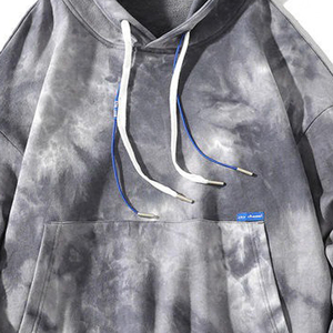 Sudadera con Capucha Personalizada con Lavado Ácido y Enzimático, Oversize, de Felpa de Algodón Pesado, Estilo Vintage Desgastado, para Streetwear y Gimnasio, con Impresión y Bordado OEM - Product Image 4