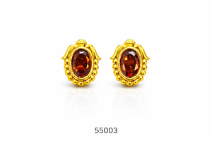 MOLL JEWELLERS ต่างหูมุกน้ำจืดชุบทองคำสีโรสโกลด์สำหรับผู้หญิง ประดับคริสตัลไรน์สโตน รับรองคุณภาพ ทันสมัย น้ำหนักเบา - Product Image 3
