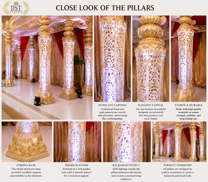 Mandap Tradicional con Diseño de Bigote y Escenario para Bodas Indias, Mandap Real Más Vendido para Bodas de Destino, Mandap de Boda Ajanta - Product Image 4