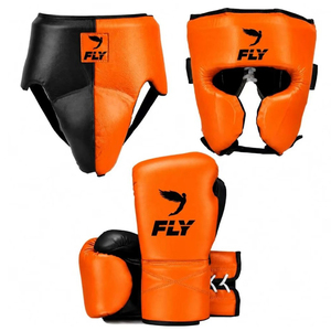 Conjunto de Entrenamiento de Boxeo Personalizado, Conjunto de Sparring de Kickboxing Profesional de Cuero Azul Cielo, Equipo de Protección con Logotipo Personalizado - Product Image 5