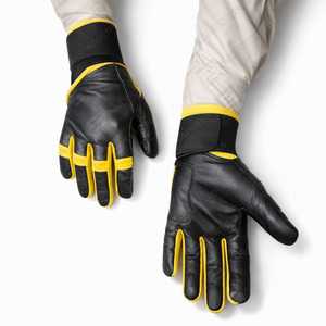 Guantes de Bateo de Béisbol de Cuero Vacuno Personalizados de Primera Calidad, Color Personalizado, Ligeros, Ambidiestros, Cierre de Velcro - Product Image 4