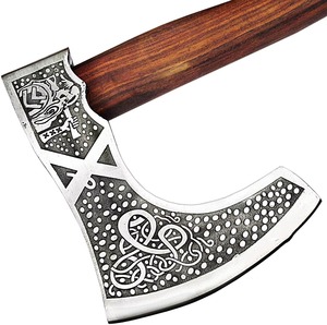 Custom D2 Steel Tomahawk High-Strength Outdoor Camping Hatchet <b>Wood</b> Handle Leather Sheath Industrial Damascus Steel <b>Axe</b> Head DIY - Product Image 5
