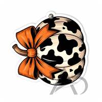 Supports de cils personnalisés Halloween motif citrouille et vache, pour extensions de cils, art de la citrouille saisonnière effrayante