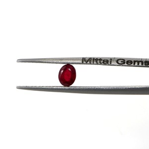 Rubis naturels de Bangkok, ovales calibrés 6x7mm, pierres précieuses naturelles en vrac pour la fabrication de bijoux, prêtes à l'emploi - Product Image 2