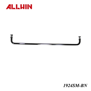 Modern Single-Sided Bathroom Shower Door Heater Single Towel Bar Design 3D Model Available Made of Steel and Brass for Hotels - Product Image 4