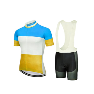 Maillot de cyclisme respirant, doux, à séchage rapide, à manches courtes, vêtements de sport, tenue de cyclisme d'été, ensemble de cyclisme 2 pièces pour hommes - Product Image 1