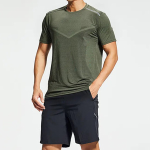 Men's Sportswear Quick Dry Short Sleeve Sports Running Shorts Suit Gym Wear Basketball Squash Soccer Tracksuit <b>Sets</b> - Product Image 1