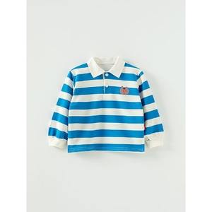 T-shirt Coréen OZKIZ pour Enfants, Motif Ours, 100% Coton, Style Décontracté, Tricoté pour Garçons de 2 à 7 Ans, Vente en Gros, Mode Enfantine Printemps/Automne - Product Image 1